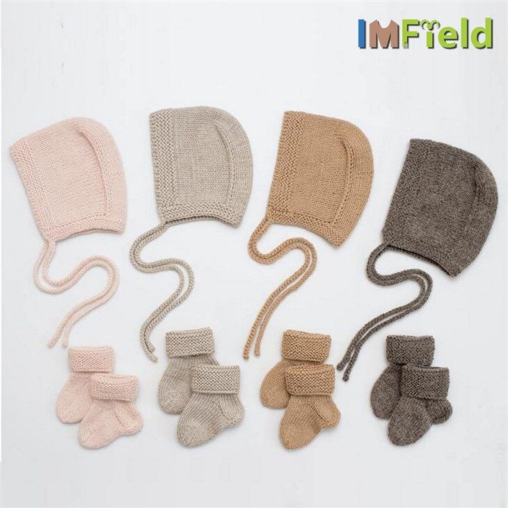Tất cho bé sơ sinh 100% giày bốt đan len cashmere