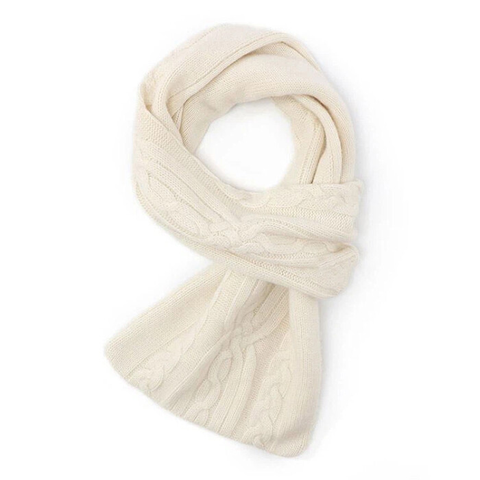 Cream Scarf Cashmere
