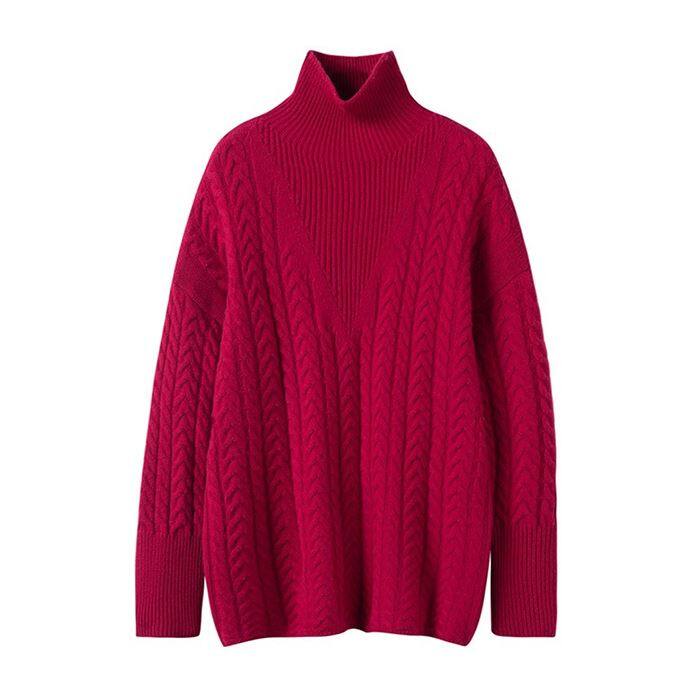 Womans Cashmere Turtleneck Sweater