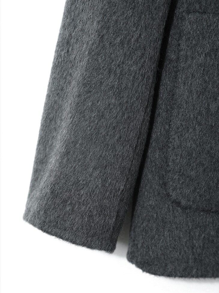 Short Camel Wool Coat