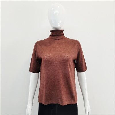 Classiques Jersey fino de lana con cuello alto y manga corta