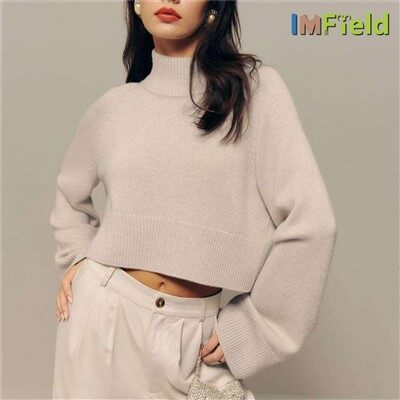 여성용 캐시미어 터틀넥 스웨터