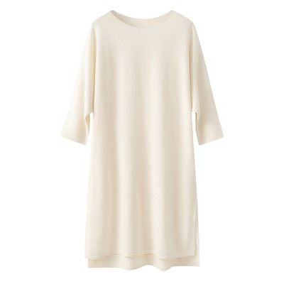 Rochie de cașmir cu mâneci de lungime medie -