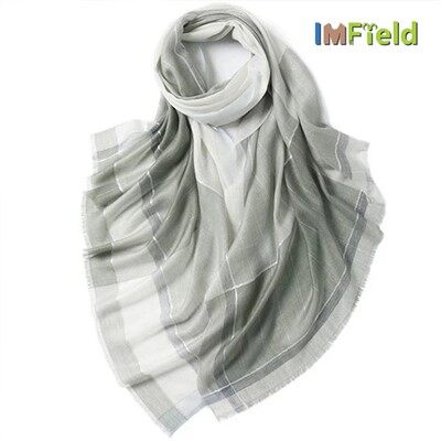 Lenço xadrez de caxemira feminino