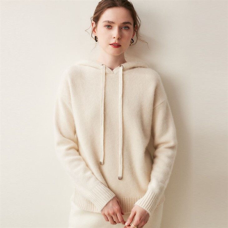هودی بافتنی پشم ترمه زنانه سفارشی