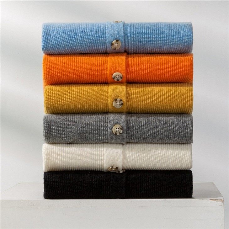 Spring Featherweight Wool Cardigan Sweater Women's