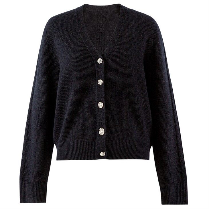 Spring Featherweight Wool Cardigan Sweater Women's