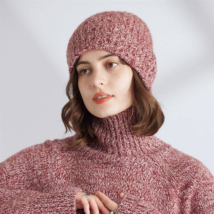 Unisex Custom Cashmere Kint Beanie Cap