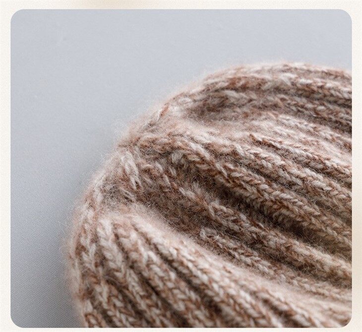 Unisex Custom Cashmere Kint Beanie Cap