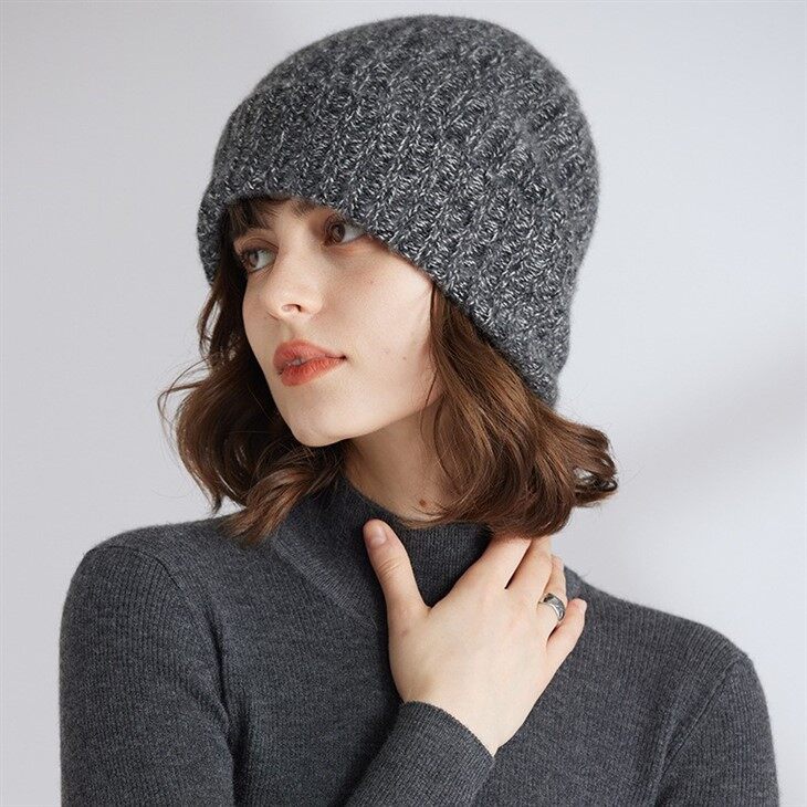 Unisex Custom Cashmere Kint Beanie Cap