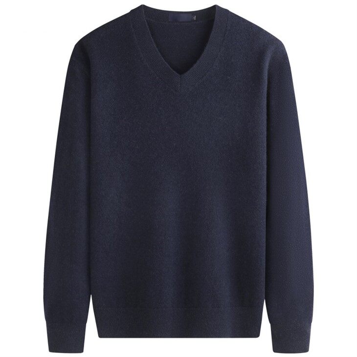 Vince Weekend V Neck Cashmere Wool Sweater Men Cashmere Jumpers
