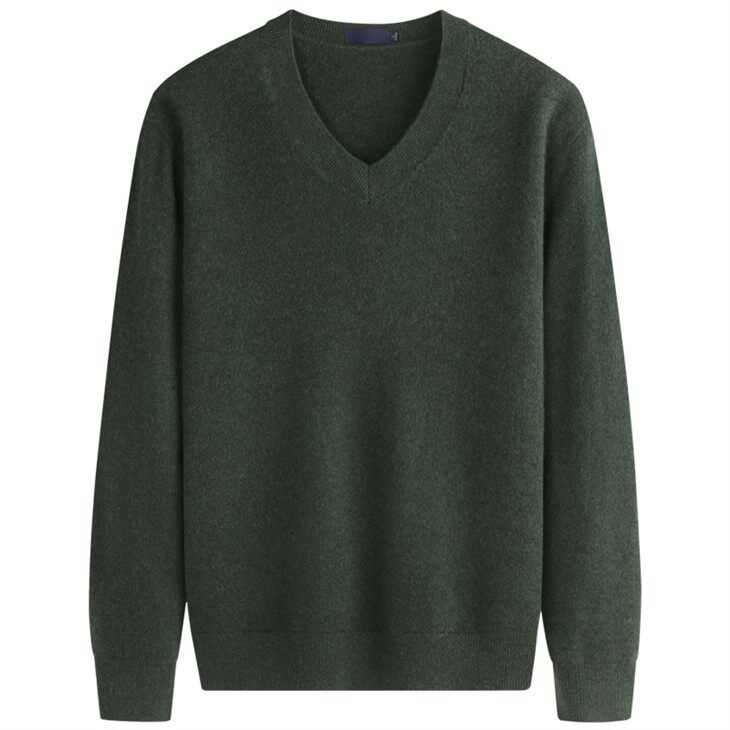 Vince Weekend V Neck Cashmere Wool Sweater Men Cashmere Jumpers