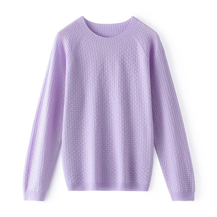 Waffle Knit Cashmere Sweater