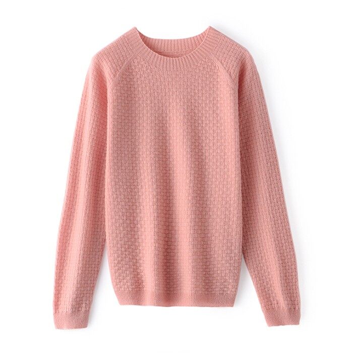 Waffle Knit Cashmere Sweater