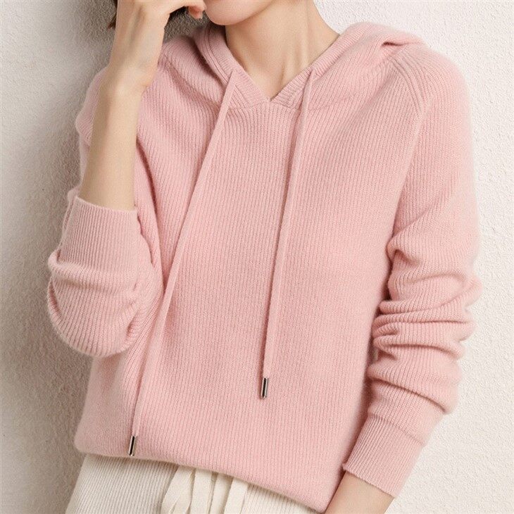 Womans Wool Pullover Hoody