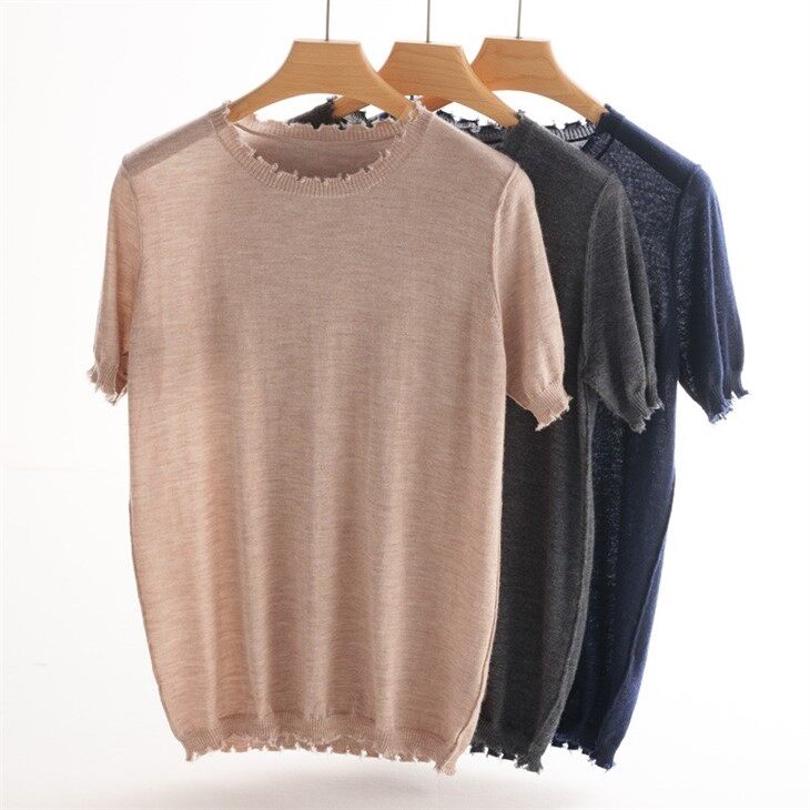 Women's Cashmere T-shirts And Tops