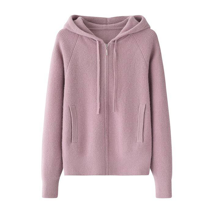 Женска дуксерица од кашмира са рајсфершлусом