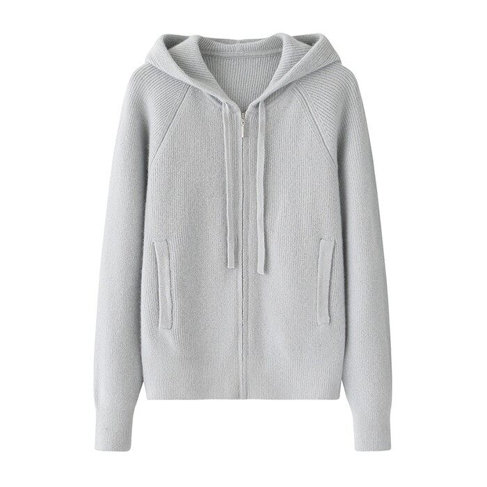 Women's Cashmere Zip Up Hoodie