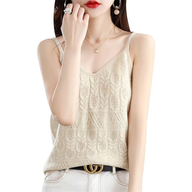 Női okos merinó gyapjú kamisole