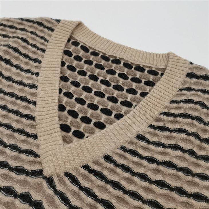 Women's Stripe V Neck Wool Camisole