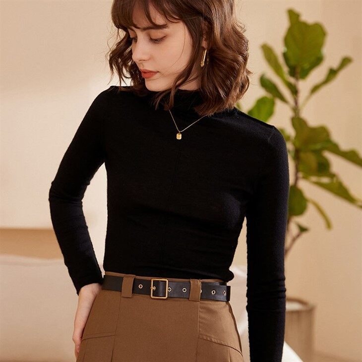 Women Turtleneck Knitted Cashmere Sweater