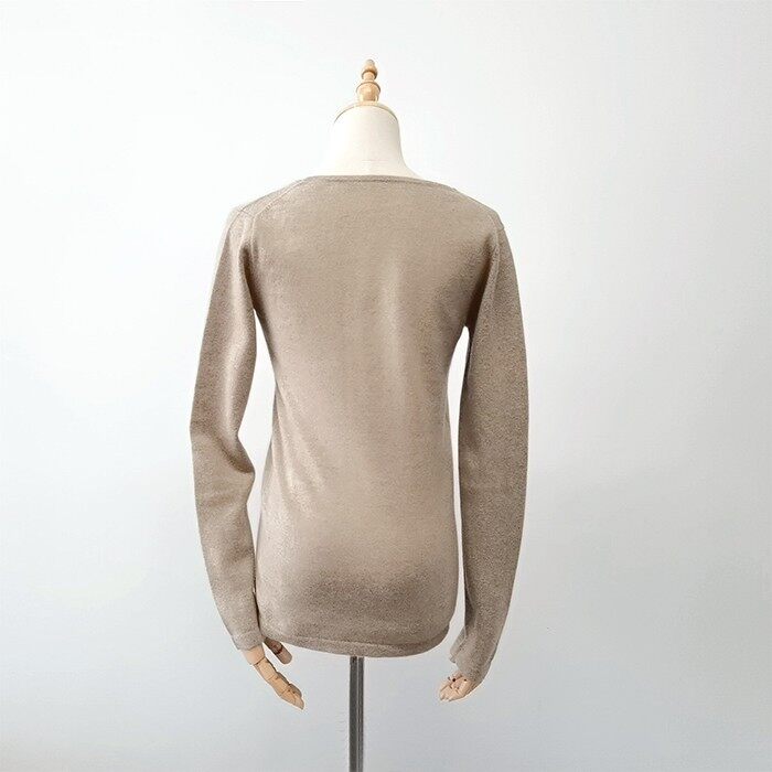 Women V-neck Cashmere Pullover
