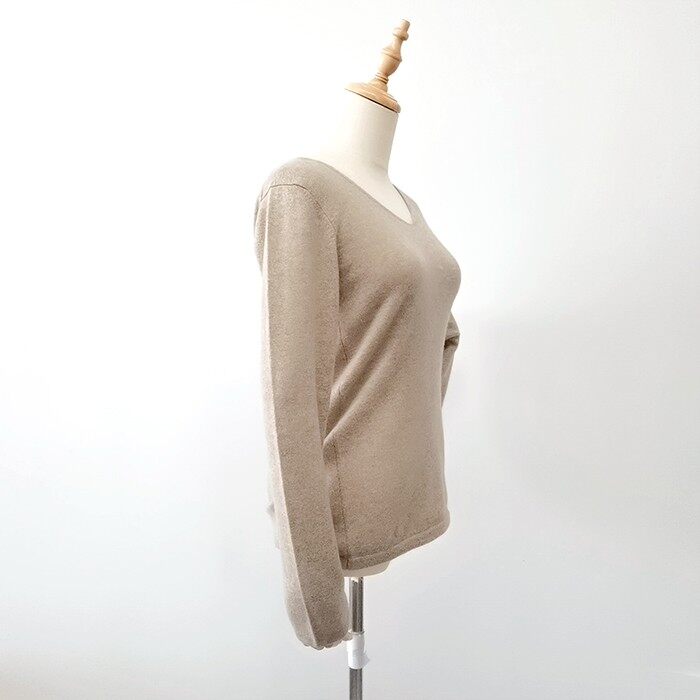 Women V-neck Cashmere Pullover