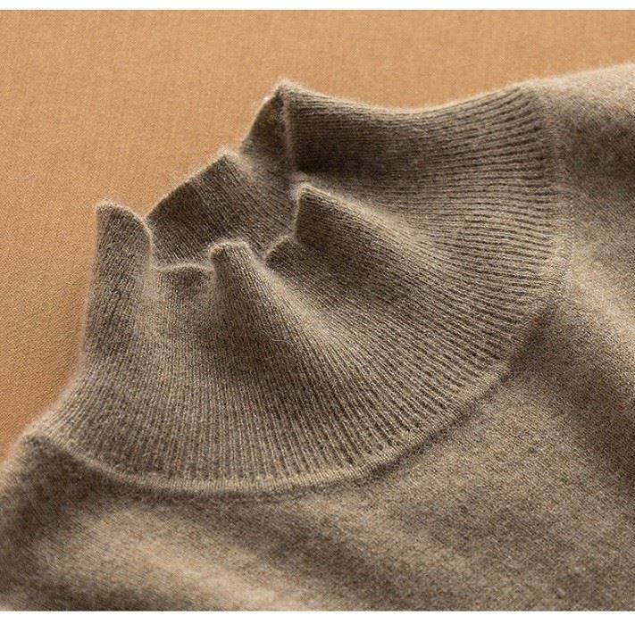 Womens Halfneck Short Sleeved 100% Cashmere Pullover Sweater