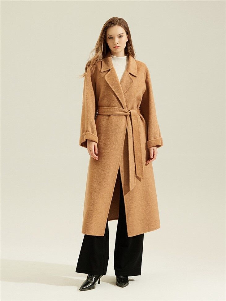 Wool Blend Cashmere Coat