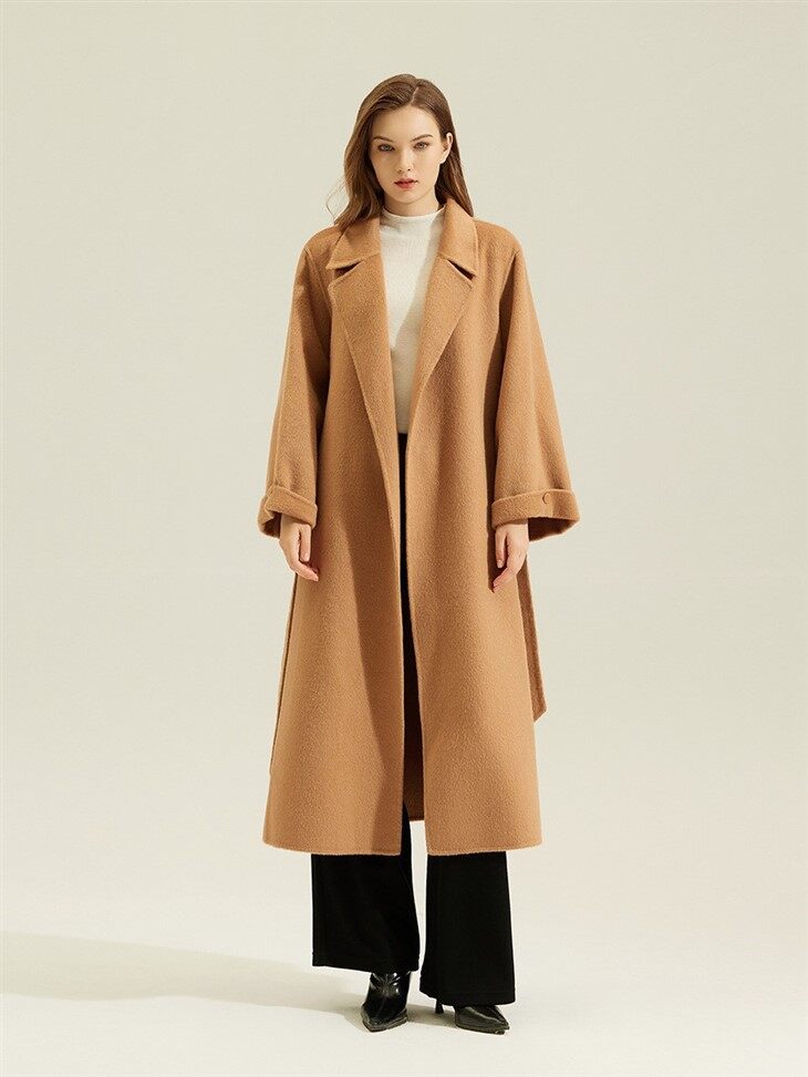 Wool Blend Cashmere Coat