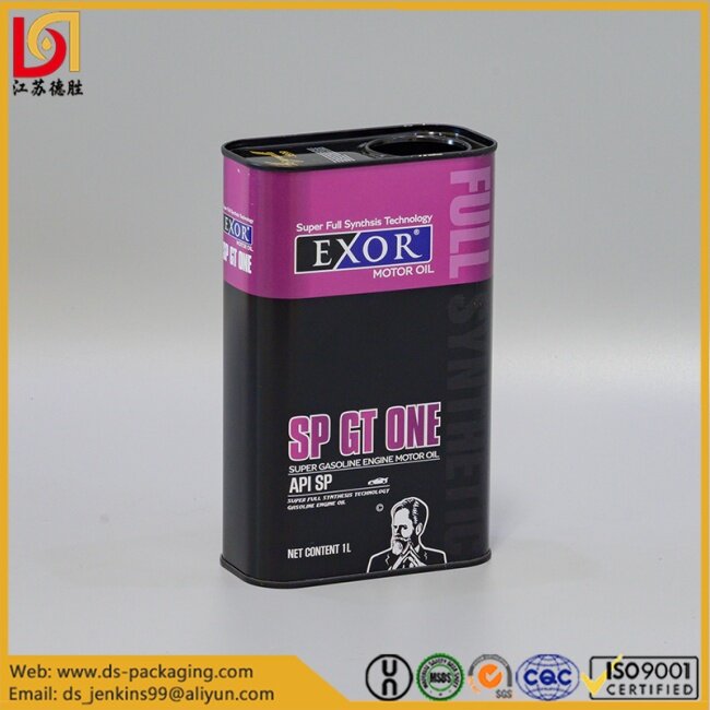 1 Liter Engine Oil Can With Spout