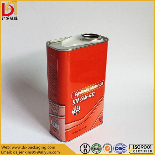 1 Liter Metal F Style Cans With Spout