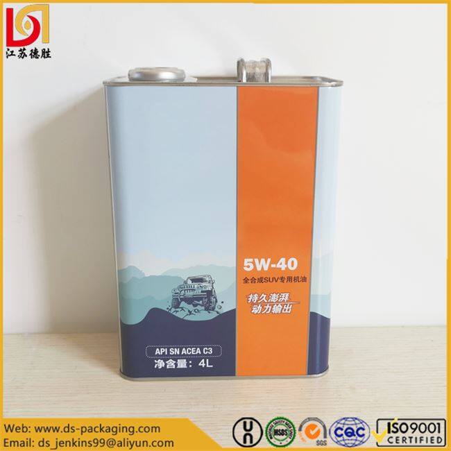 4 Liter Metal Oil Can