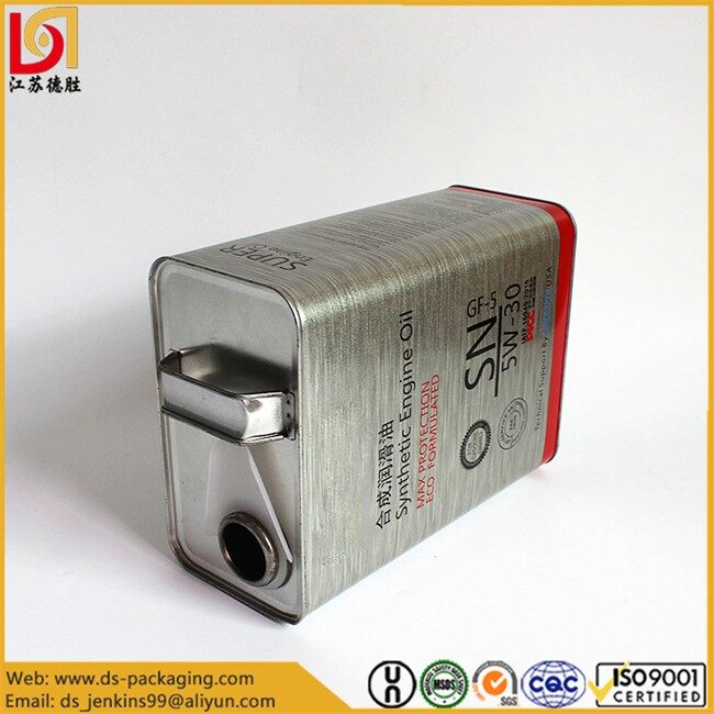 4 Litre Engine Oil Tin Can