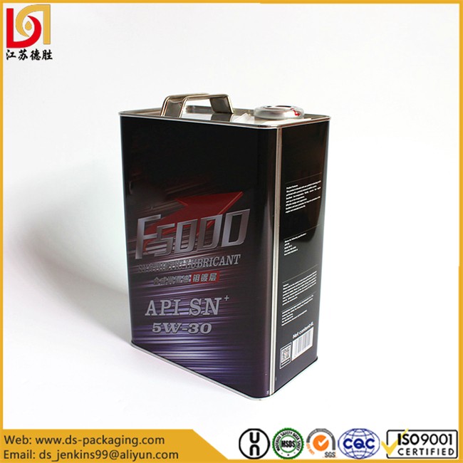 4L Metal Engine Oil Can