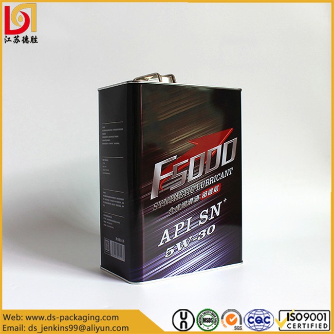 4L Metal Engine Oil Can
