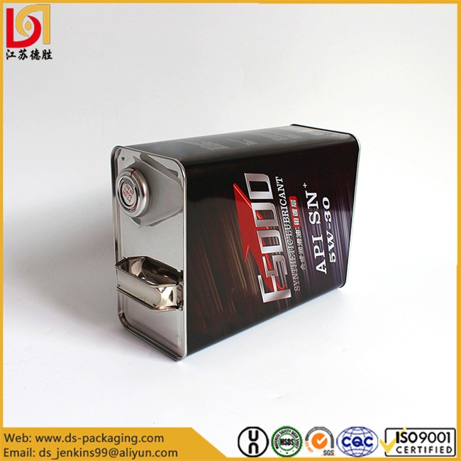 4L Metal Engine Oil Can