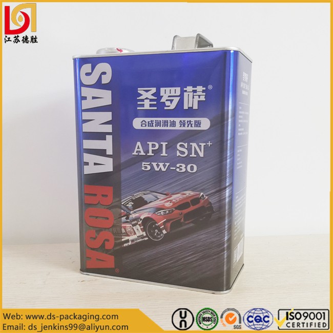 Engine Oil Tin Cans 4L