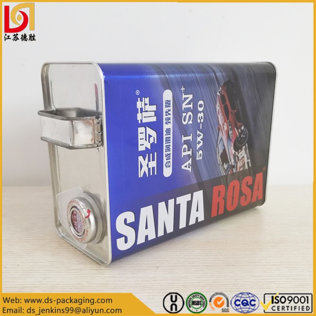 Engine Oil Tin Cans 4L