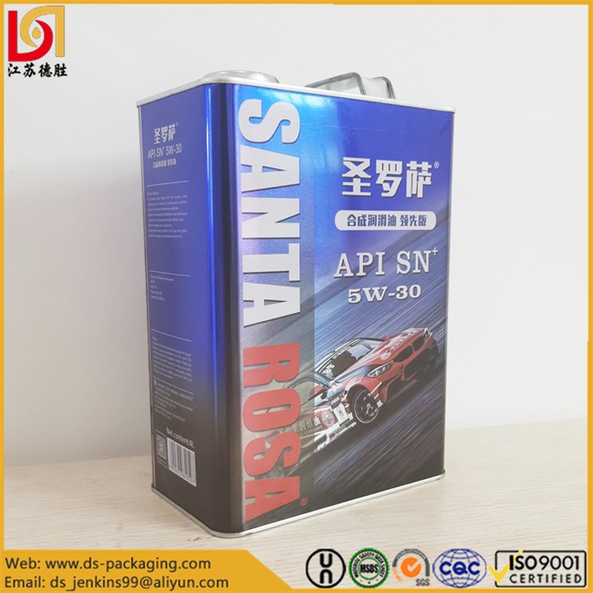 Engine Oil Tin Cans 4L