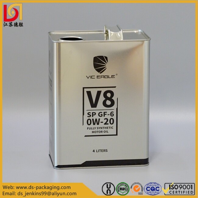 Plechovka na motorový olej F-style