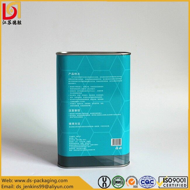 Japanese 1L Rectangular Tin Can