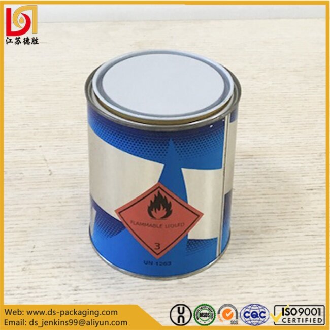 Metal Paint Can With Lid