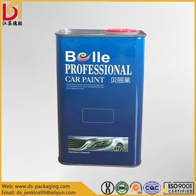 1 Quart Kapaklı Boş Boya Kutusu