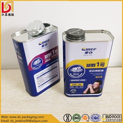 Metalna limenka u stilu F od 1 kvarta sa vrhom na vijke