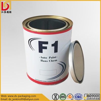 1 Quarts metallfärgburk med lock