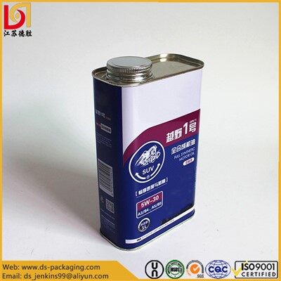 Arddull F Caniau Tun Olew Car Metel Gyda Sgriw Top