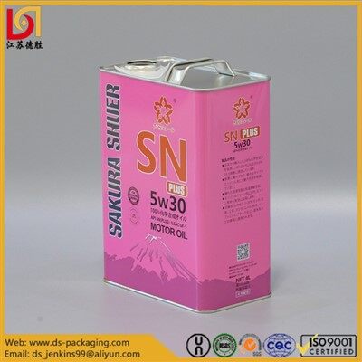 Lata de aceite de metal