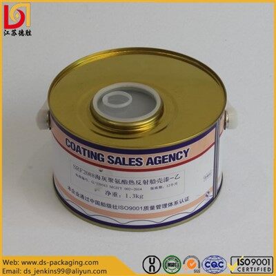 Metallfärgburk med lock