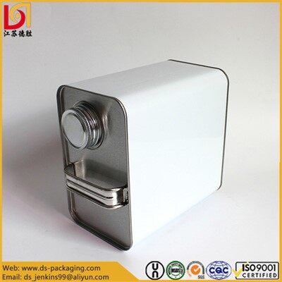 Aflang blikdåse med skruetop